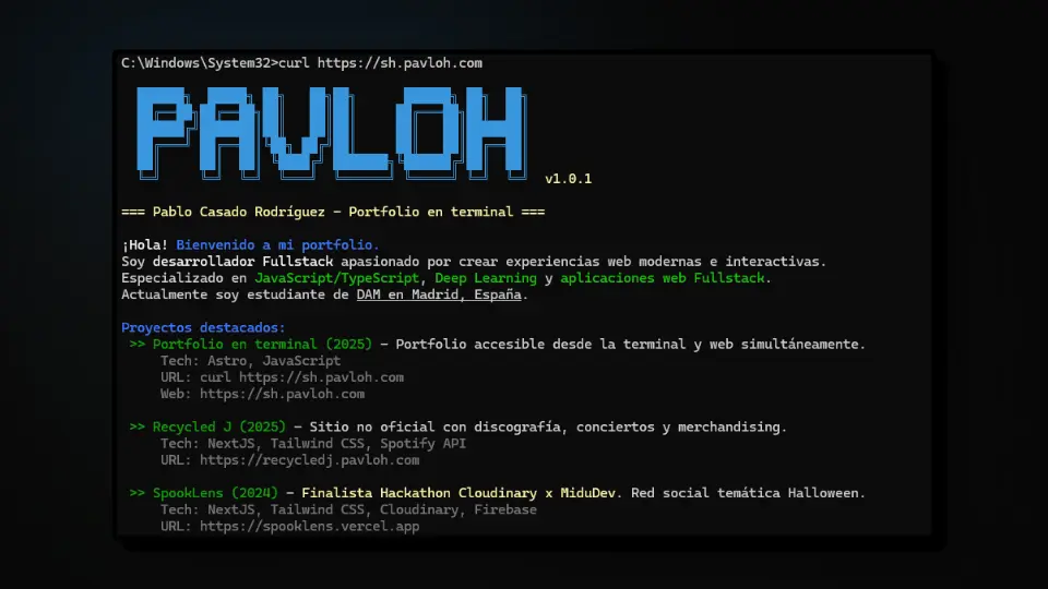 Vista previa 1 de Portfolio en terminal